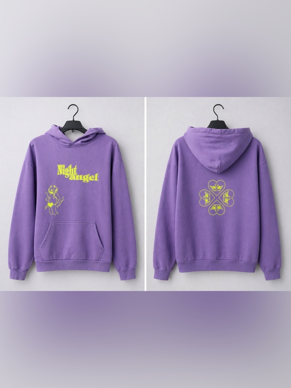 Boys Lie Night Angel Purple Hoodie